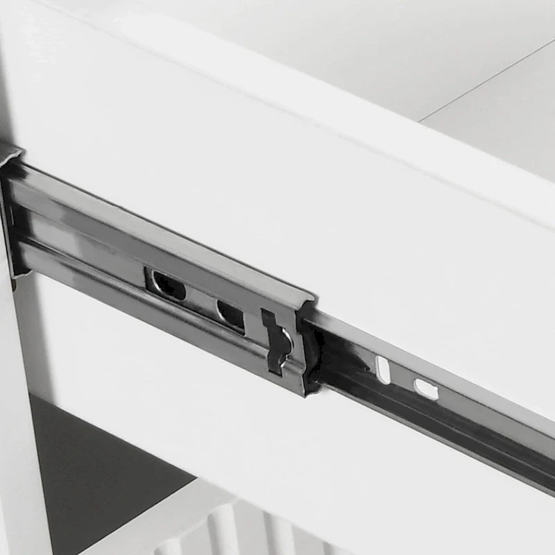 Moasis 39  Wide Makeup Vanity Set with Stool and 3 Color Sliding Mirror