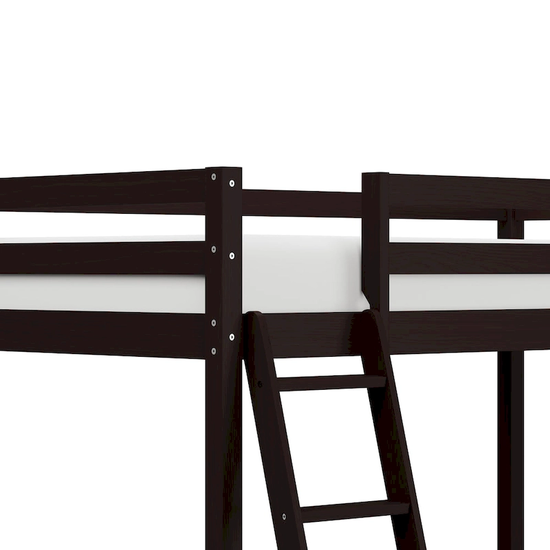 Hillsdale Caspian Wood Twin Loft Bed with Desk