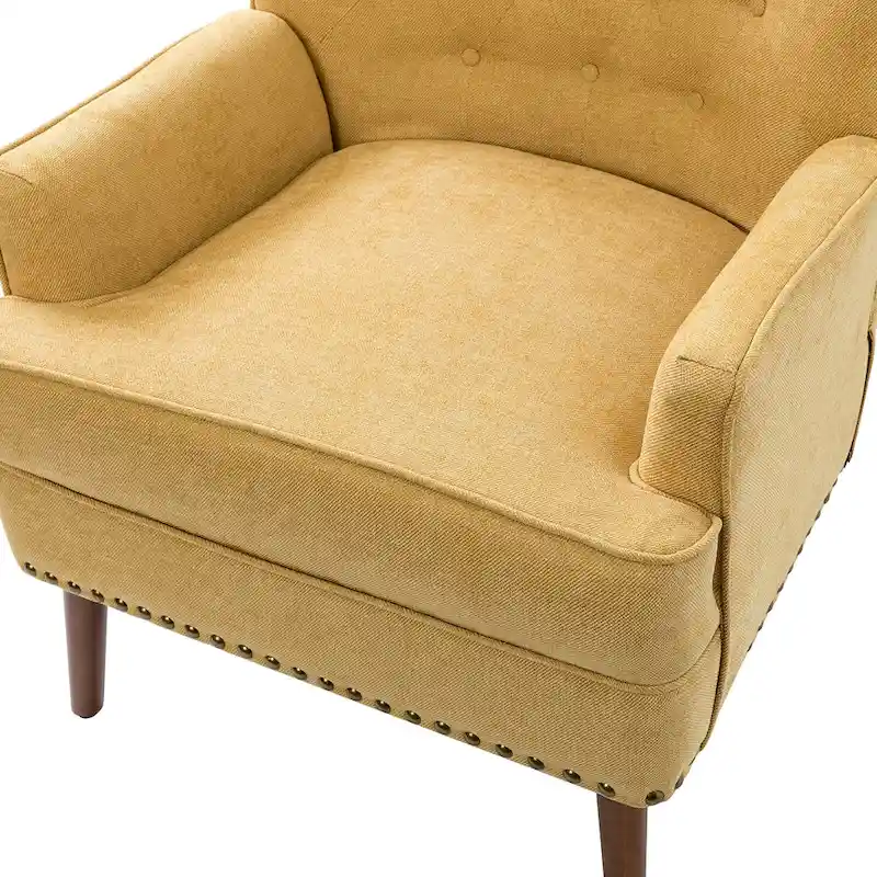 Alpheus Accent Armchair with Nailhead Trim by HULALA HOME