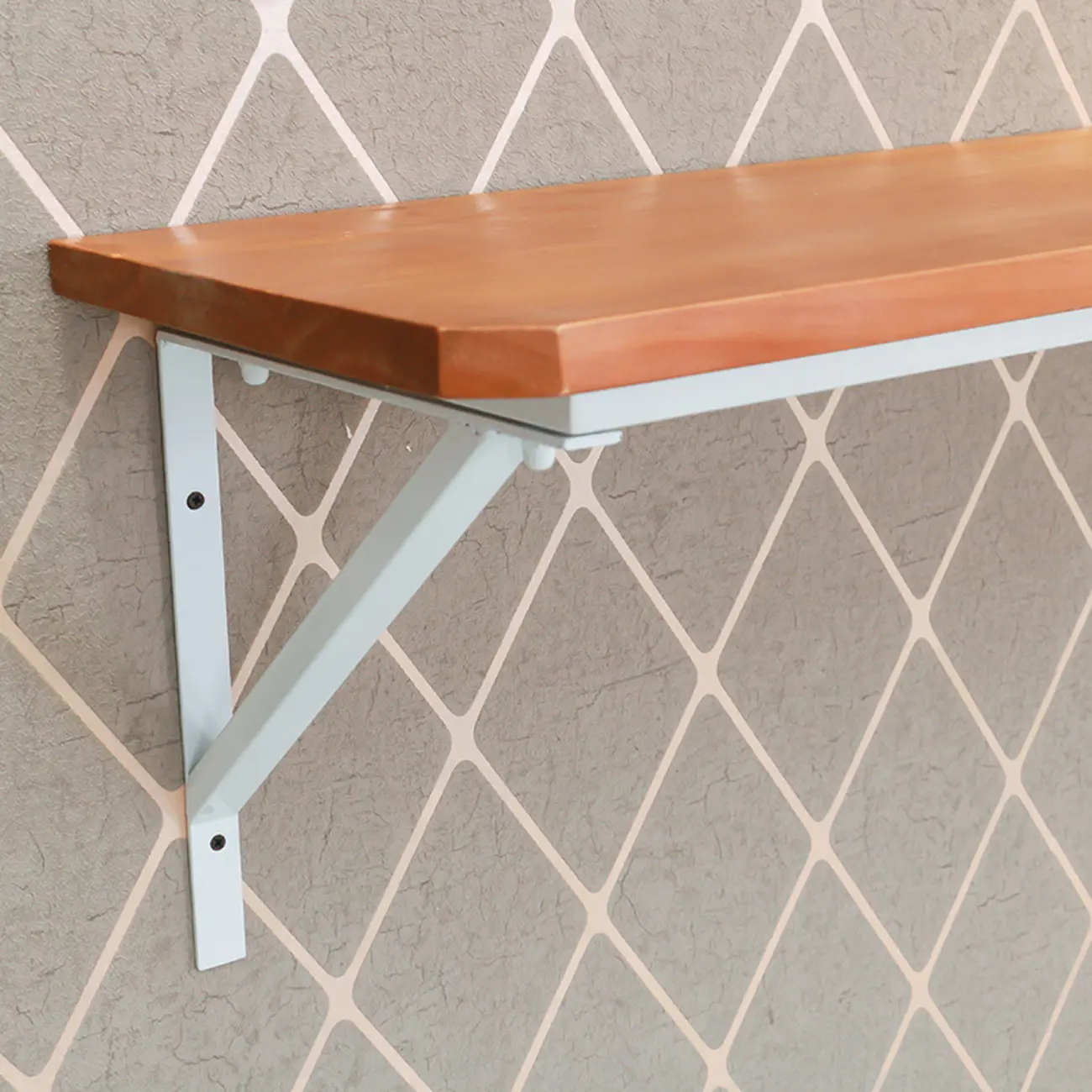 Rectangular Solid Wood Wall Mounted Bar Table