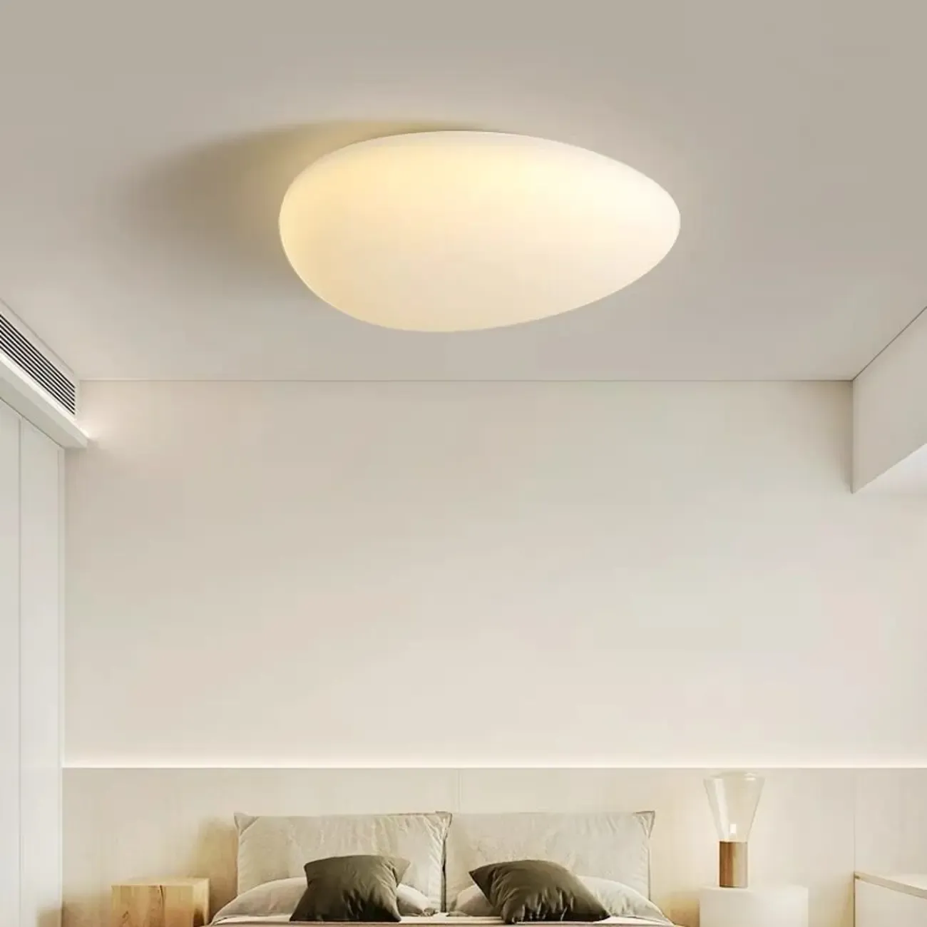 Modern Geometric Dimmable LED Flush Ceiling Light