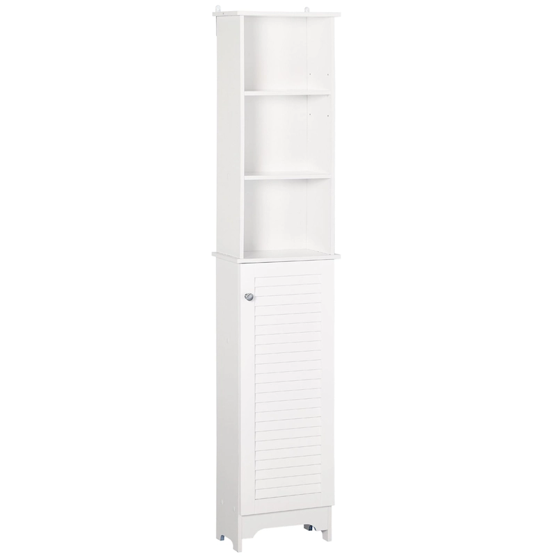 HOMCOM Freestanding Bathroom Storage Cabinet Organizer Tower