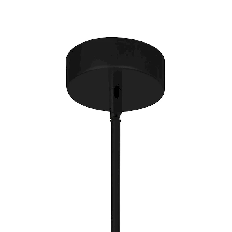 Hoops 1 Light LED Pendant With Black Finish