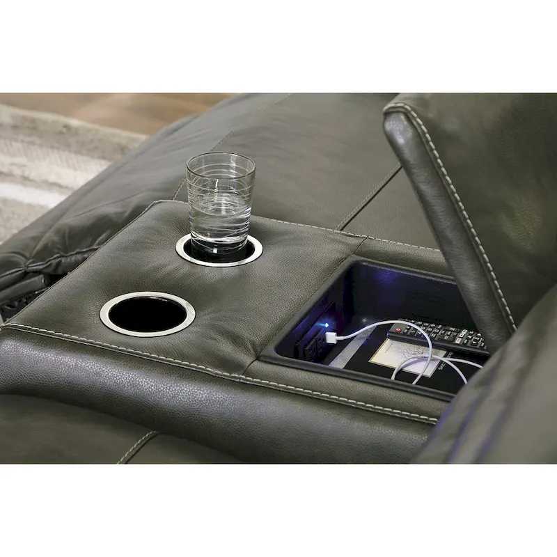 Center Line Power Reclining Sectional - 138.25W x 120.5D x 35H