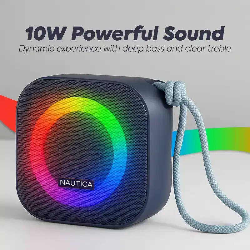 Nautica SP400 True Wireless Outdoor Speaker, IPX5 Waterproof Bluetooth Speaker with 2-Hour Quick Charge & 45-Day Standby