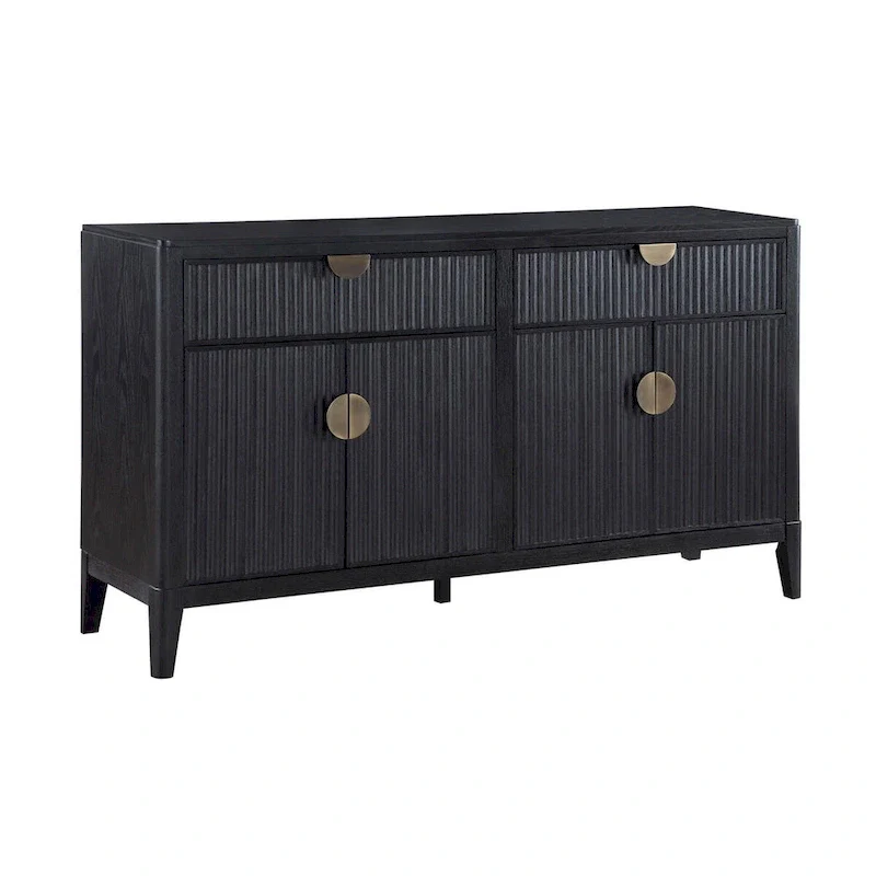 Mason Black 2-drawer Sideboard