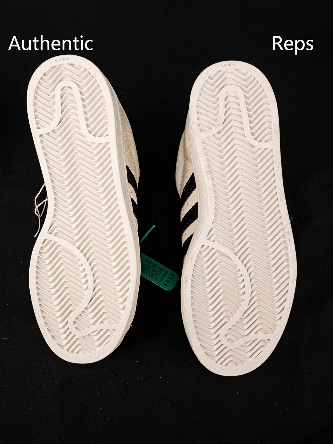 Difference between genuine and Reps soles