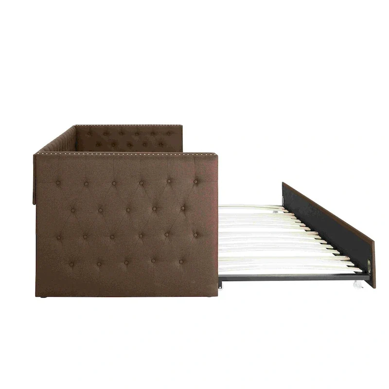 Upholstered Daybed with Trundle
