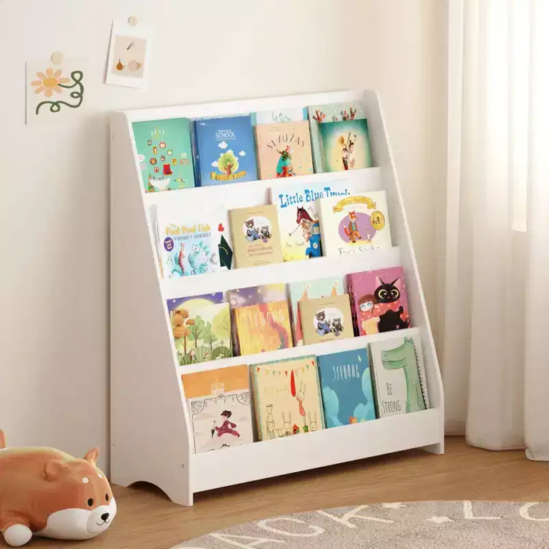 GDFStudio Zee Modern 4-Tier Kids Bookshelf