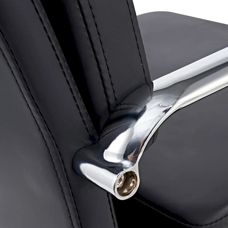 Office Chair PU Leather Adjustable ErgoChair with Thickened Cushion - N/A