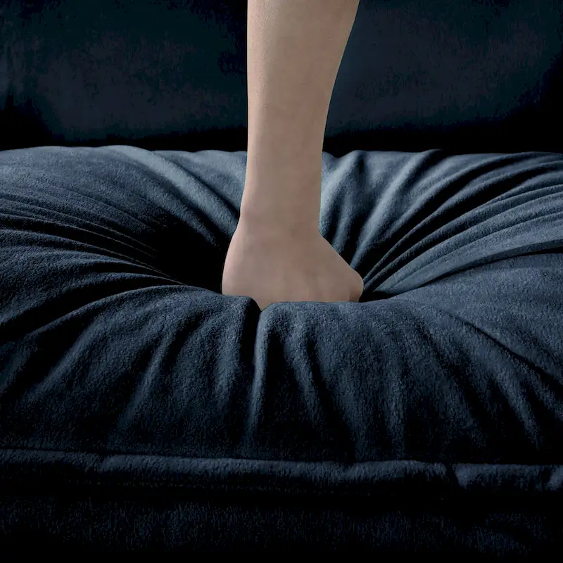 2-Piece 75.59 Chenille Cloud Loveseat Sofa Set with Deep Seat and 4 Pillows