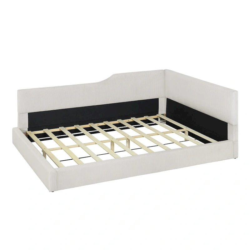 Full L-Shaped Daybed with Solid Frame