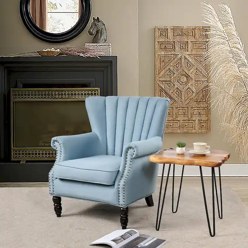 Live Edge Coffee Table - Cedar Wood - Black Hairpin Legs