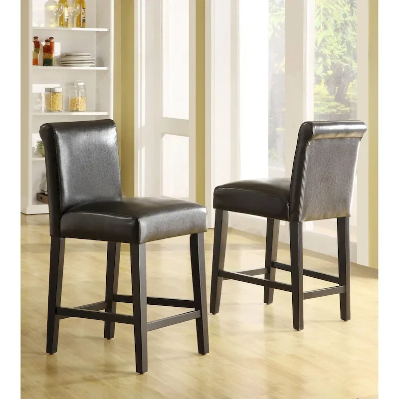 Bennett Faux Leather Counter Stools (Set of 2) by iNSPIRE Q Bold
