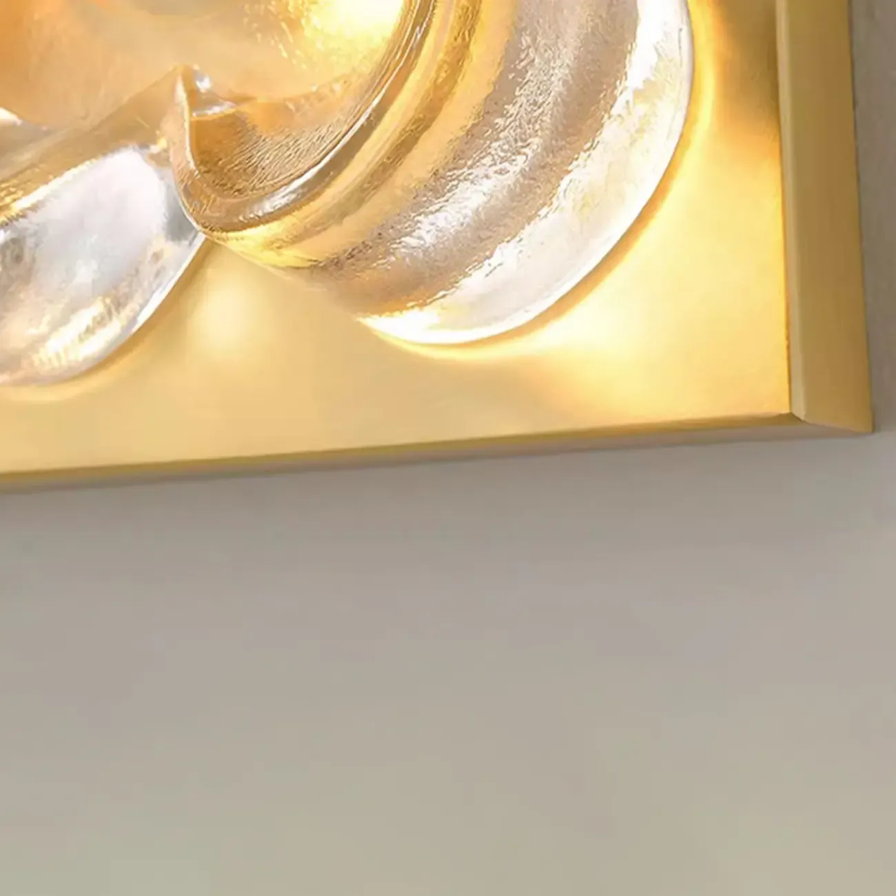 Modern Elegant Glass LED Vanity Light with Flower Design