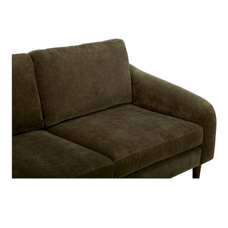 Drew Sectional with Reversible Chaise, Dark Brown - 98 X 59.2 X 33.5
