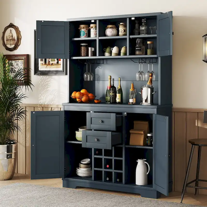 Bar Kitchen Cabinet with Storage — 47.3