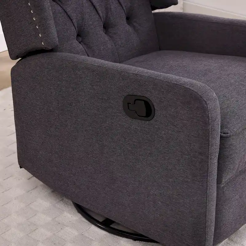 Multi-gear adjustable lounge chair 360 degrees full rotation rocking chair