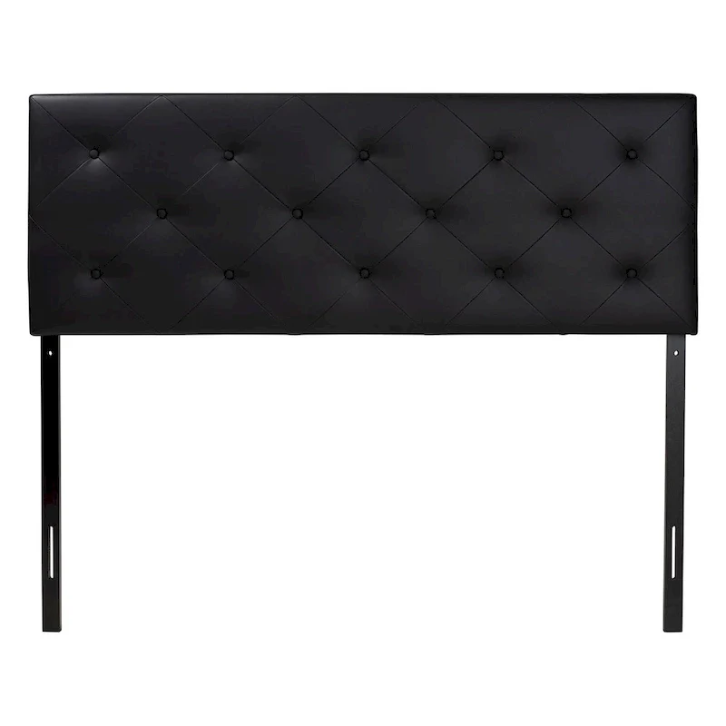 Porch & Den Minnehaha Contemporary Faux Leather Headboard
