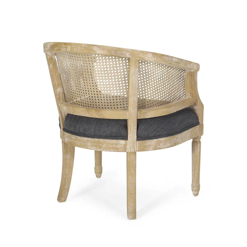 Steinaker Wood and Cane Accent Chair