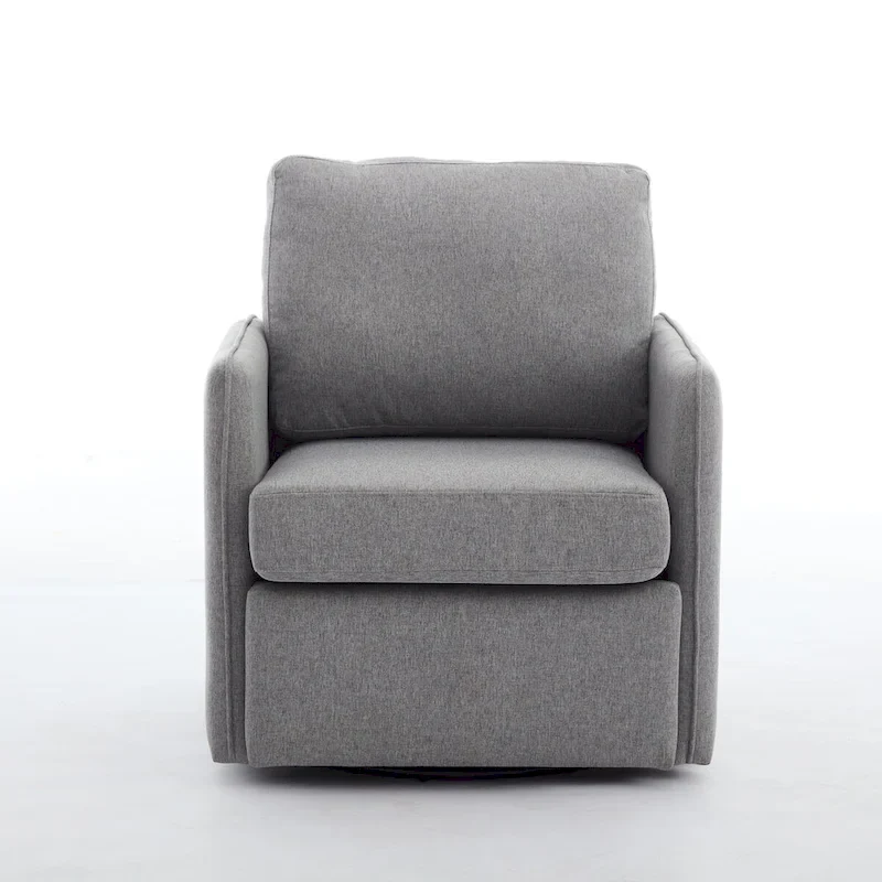 Linen Swivel Accent Chair