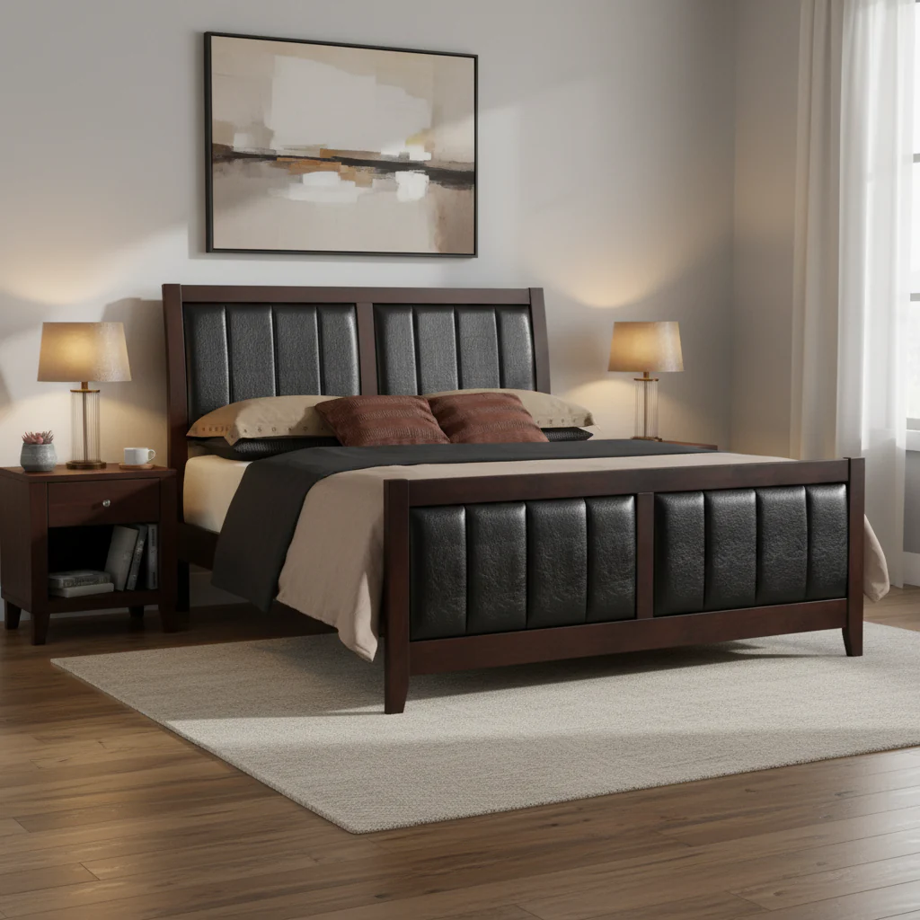 Cappuccino Upholstered Bedroom