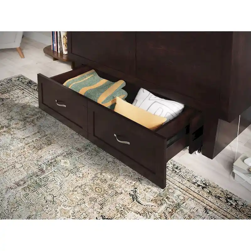 Chelsea Queen Murphy Bed Chest with Mattress