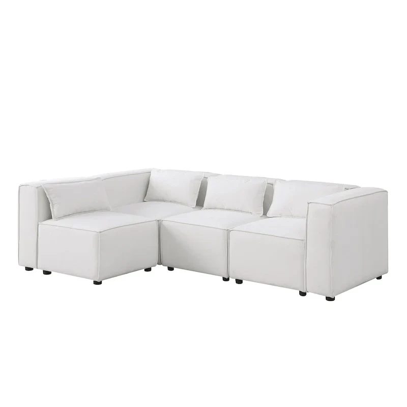 Free Combination Chenille Upholstered Modular Sectional Sofa