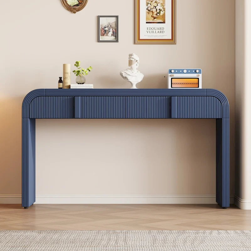 Unique Modern Rounded Silhouette Console Table