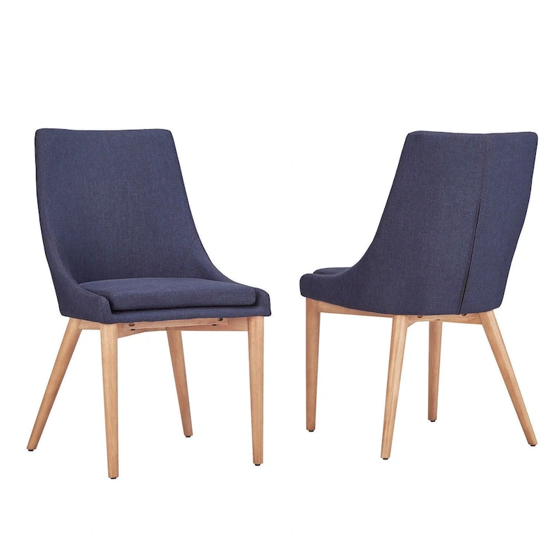 Sasha Oak Barrel Back Dining Chair (Set of 2) by iNSPIRE Q Modern - Set of 2