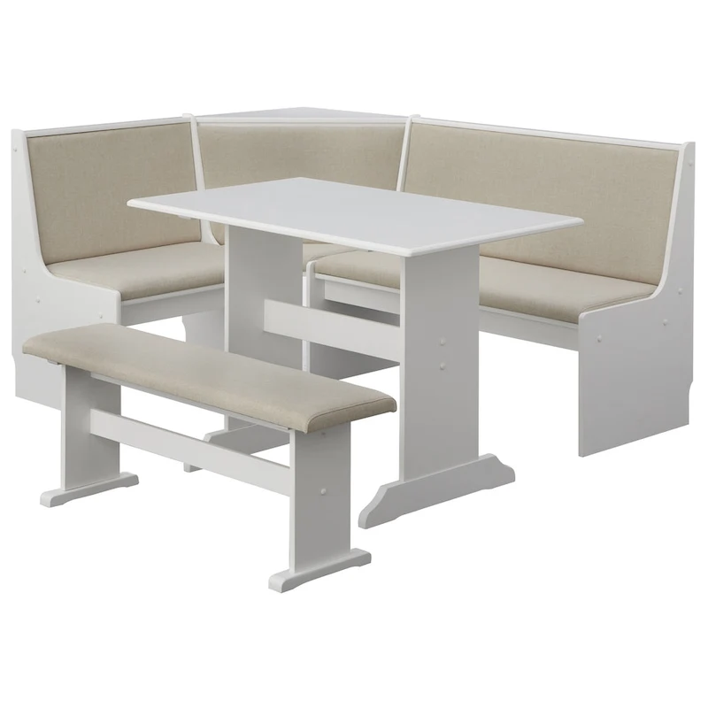 Simple Living 3-piece Lacey Upholstered Nook Set