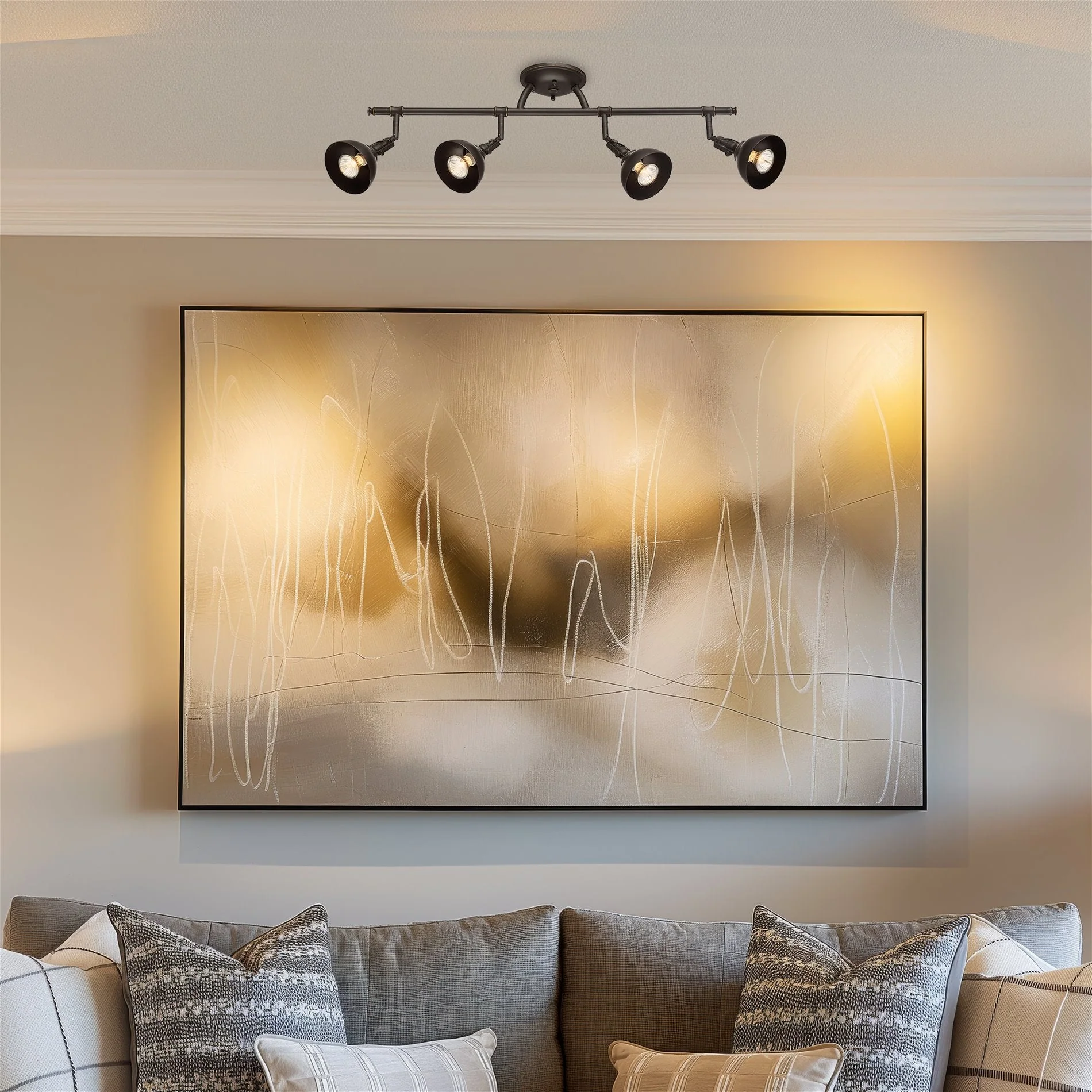 Broadway 30 Industrial 4-Light Directional Track Lighting