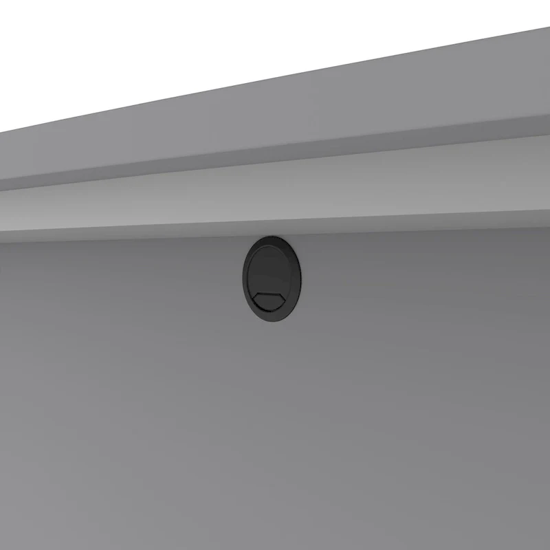 Bestar Connexion 72W L-Shaped Desk with Hutch and Pedestal