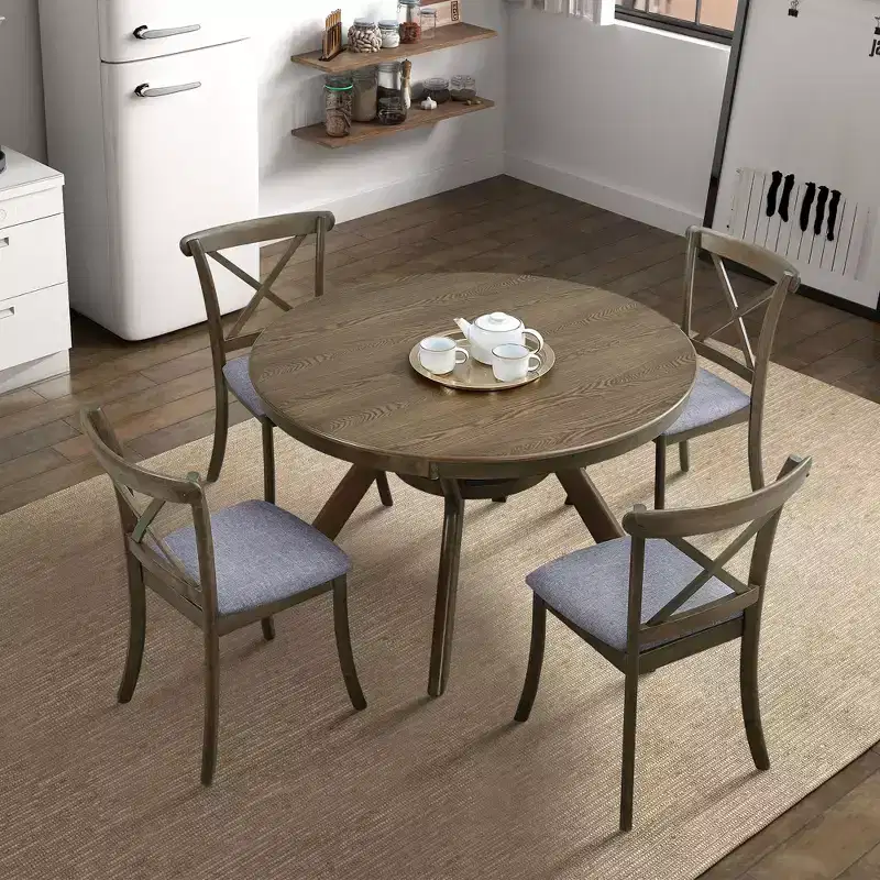 Vatros Wooden Dining Chairs Set of 2, Modern Upholstered Dining Room Chair