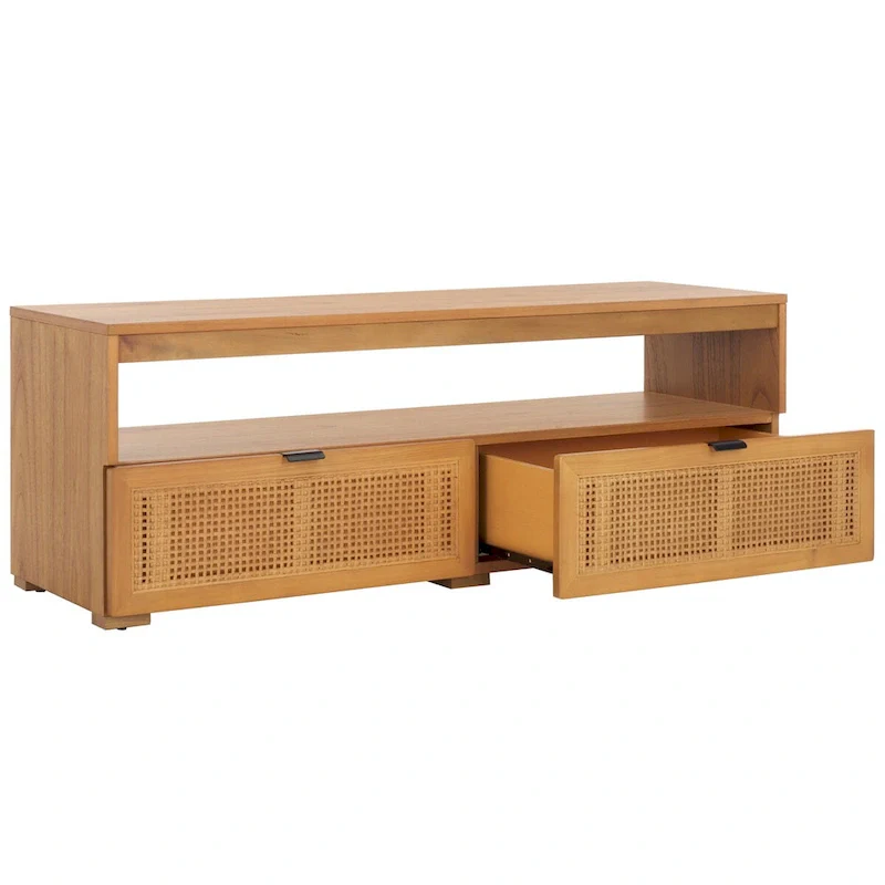 2-Drawer 1-Shelf Entertainment Media Stand, Fits Up To 55