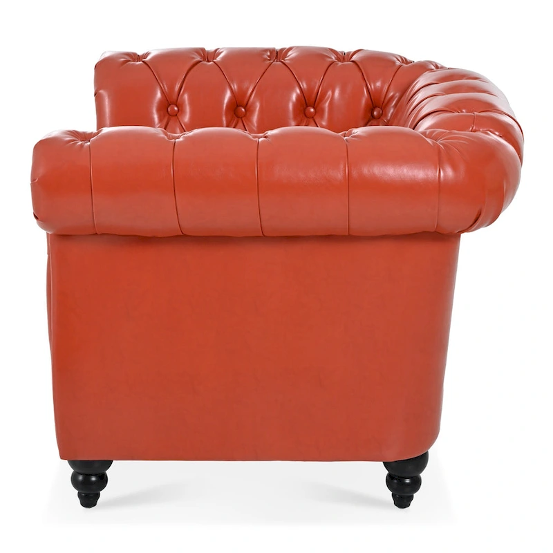 Christopher Knight Home- Winston PU Leather Chesterfield Club Chair
