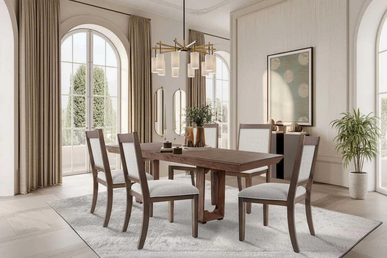 Open Back Dining Chair, Gray/Neutral Woven, Set of 2
