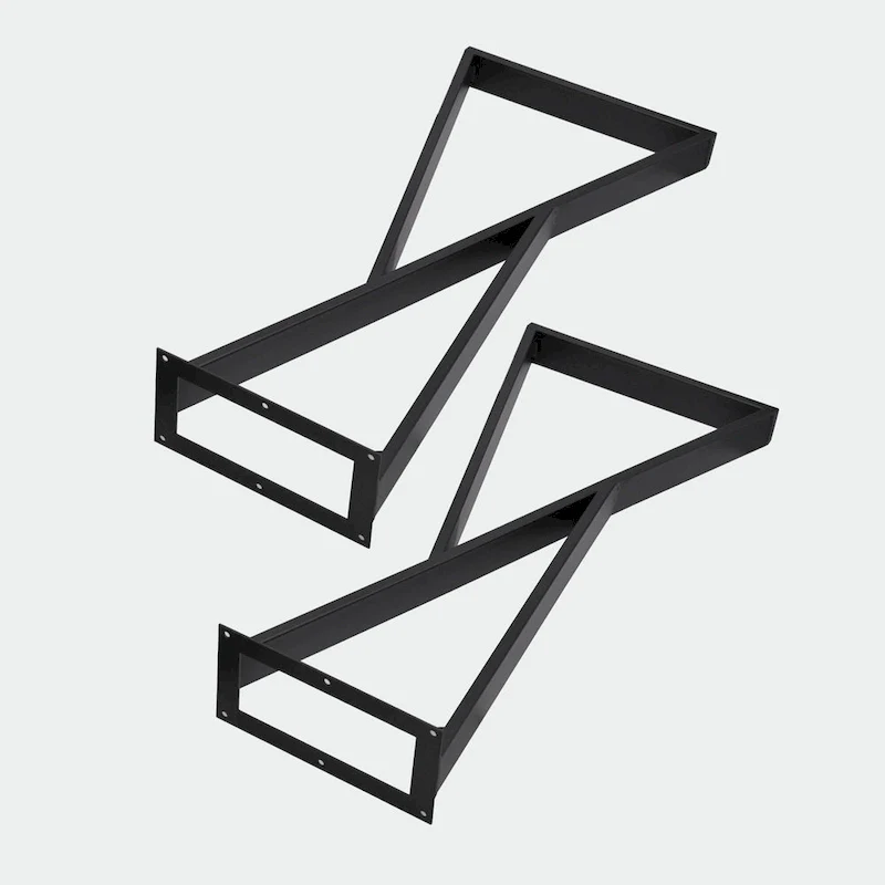 Z Shape Iron Table Legs 2 Pieces Side Table legs