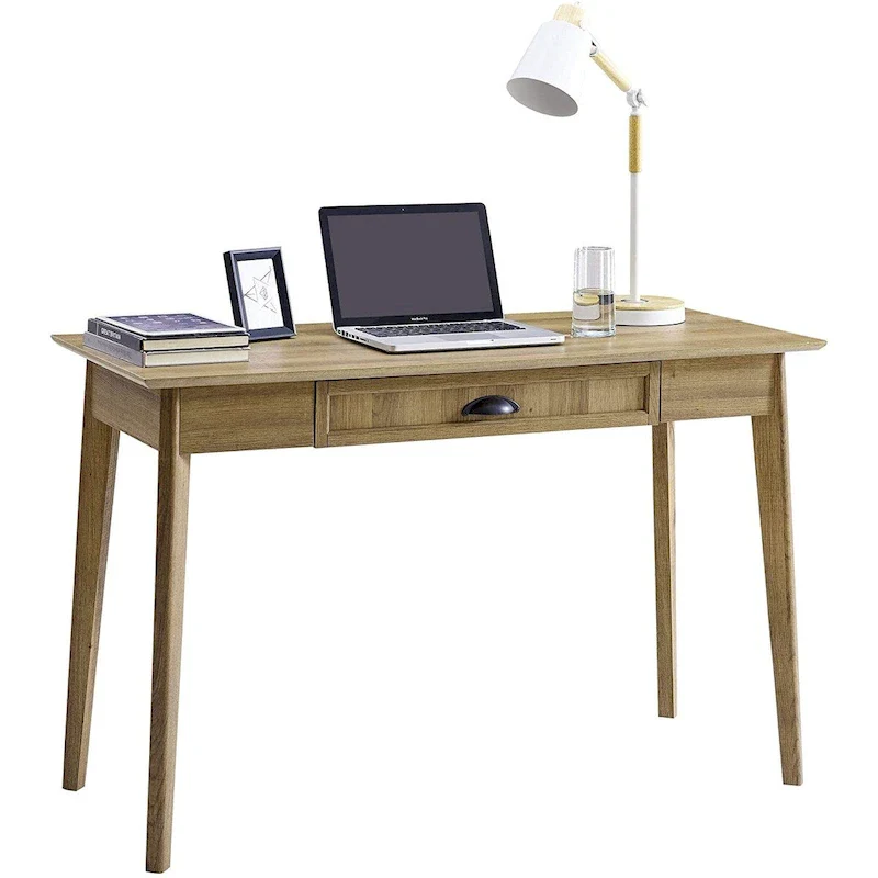 Caffoz Home Office Modern Writing Desk with Drawer and USB Hub