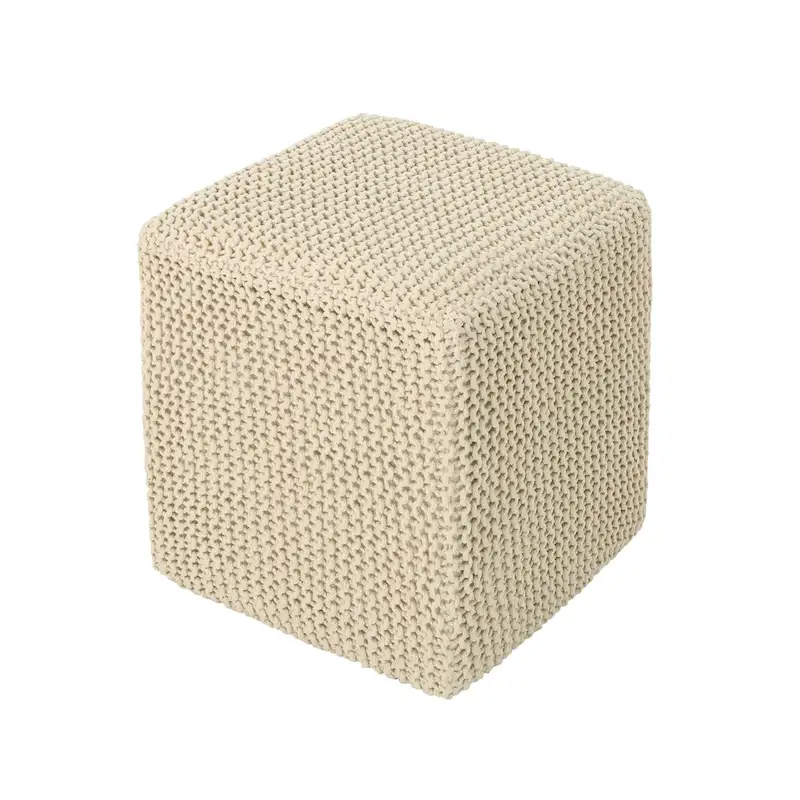 Tessie Knitted Foot Stool by Christopher Knight Home