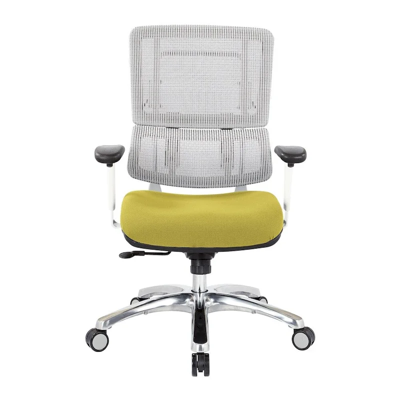 Breathable Mesh Chair with Custom Fabric Seat