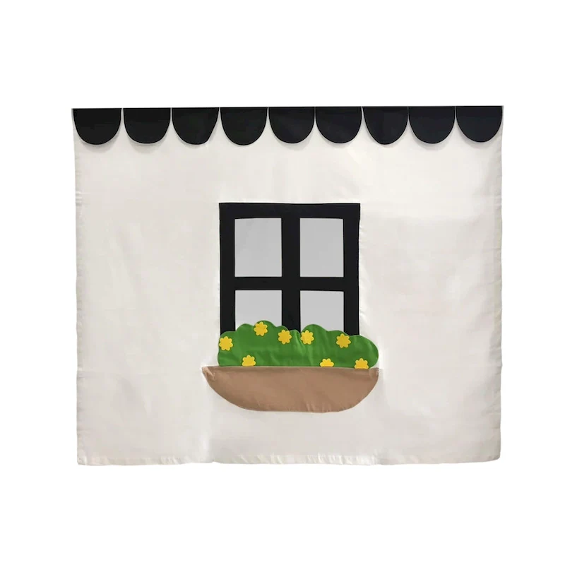 Max and Lily Cotton Underbed Farmhouse Curtain