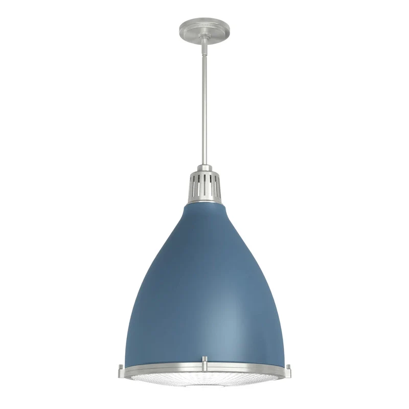 Hunter Bluff View Retro 16  3-Light Pendant - Kitchen Island, Dining Room, Entry - Mid-Century Modern, Industrial, Transitional
