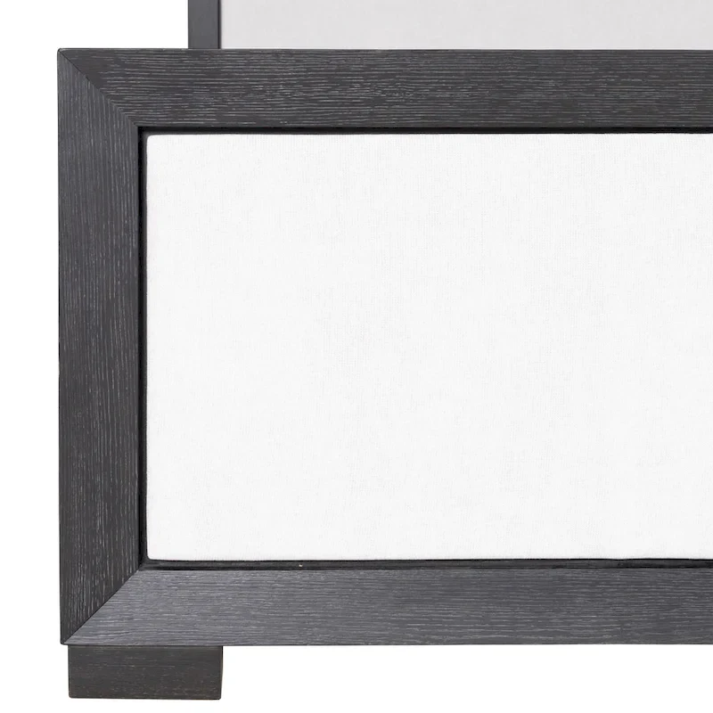 Furniture of America Durem II Modern Classic Solid Wood Fabric Panel Bed