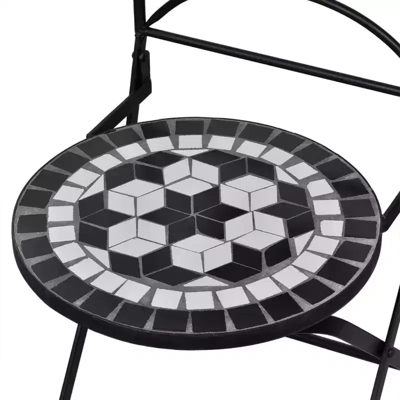vidaXL Mosaic Bistro Set Terracotta and