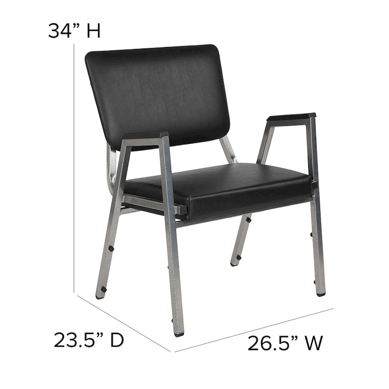 1500 lb. Rated Antimicrobial Bariatric Medical Reception Chair