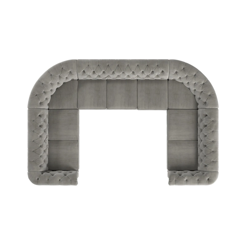 Knightsbridge Chesterfield U-shaped Sectional by iNSPIRE Q Artisan