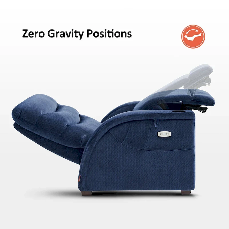 Power Zero Gravity Recliner Chair with Adjustable Headrest