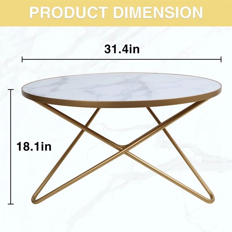 Round Coffee Table - 31.5D x 31.5W x 18H