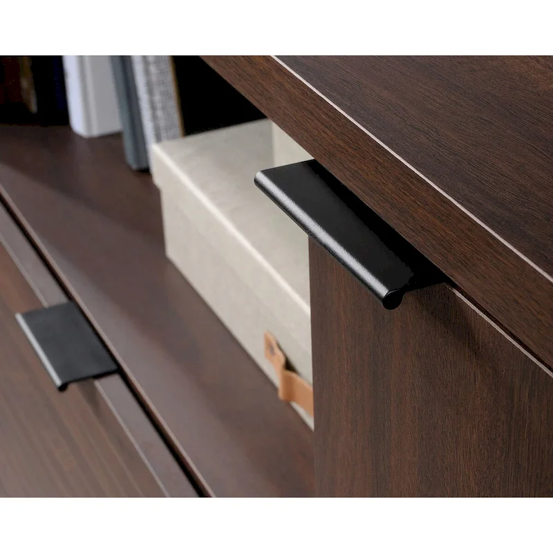 Rich Walnut Lateral File Credenza, Letter Size
